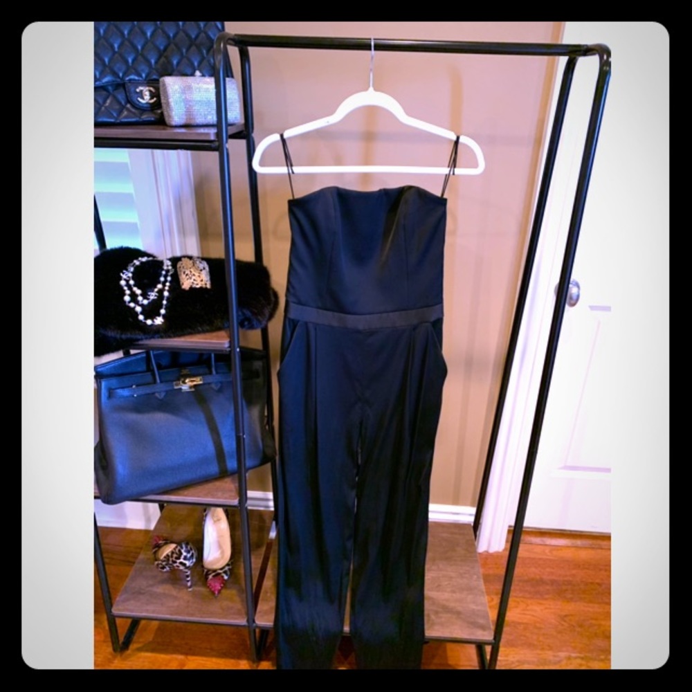 alice + olivia “Jeri” strapless jumpsuit